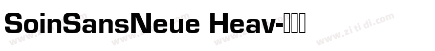 SoinSansNeue Heav字体转换